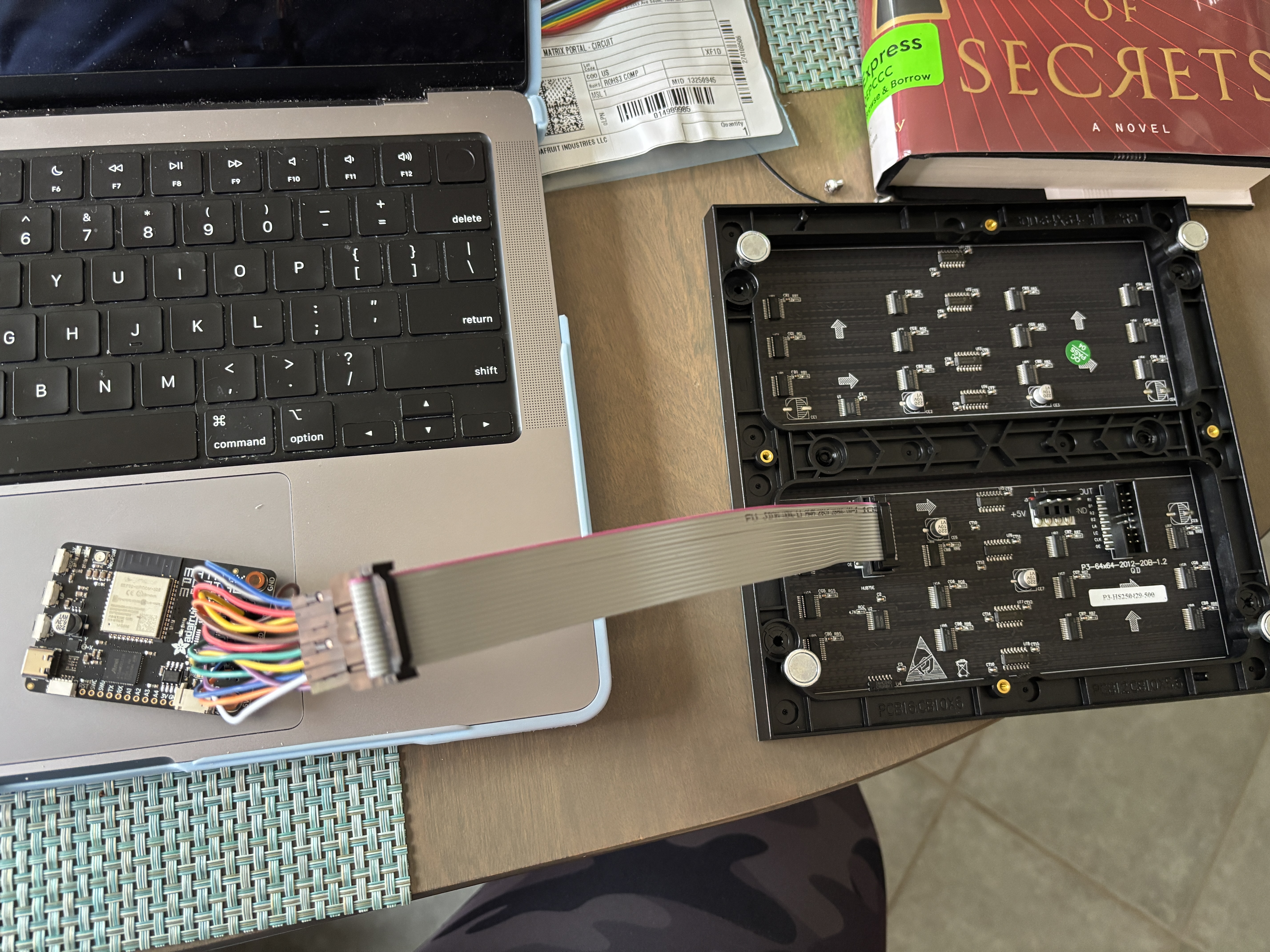 I purchesed my own ADAFRUIT MATRIX PORTAL - CIRCUIT so that I could connect the LED board to my computer and have thr mstrix portal talk to the board